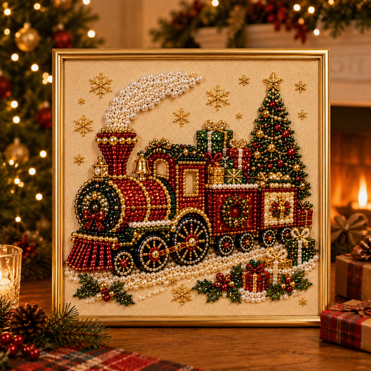 Last Day Promo: 70% OFF🧘Relaxing & Beginner-Friendly - 🎨💎DIY Christmas Pearl Diamond Painting Art Kit