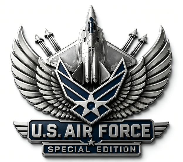 Premium USAF Chrome Emblem – Air Force Vehicle Badge