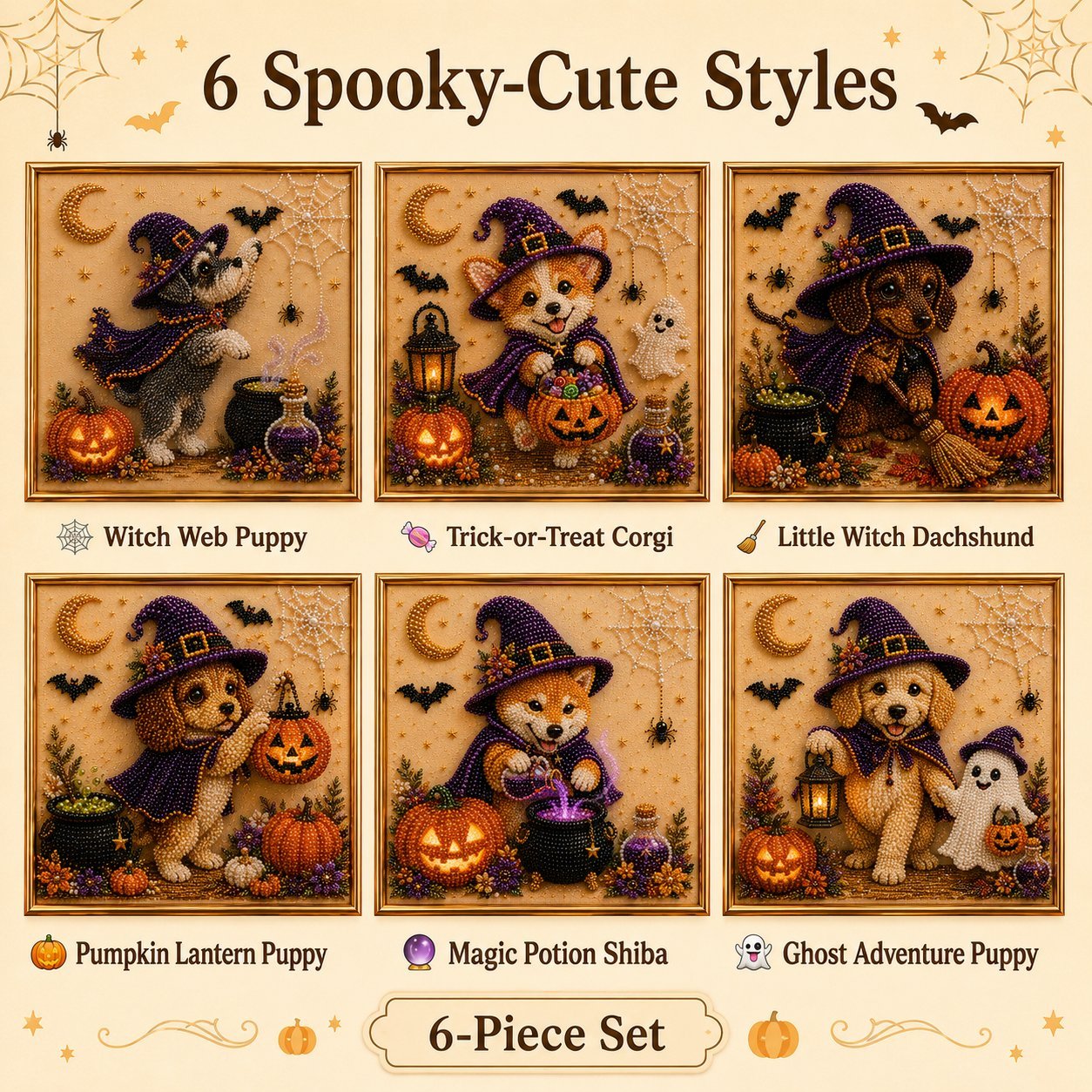 Last Day Promo: 70% OFF🐶🎃 DIY Halloween Puppy Pearl Painting Kit