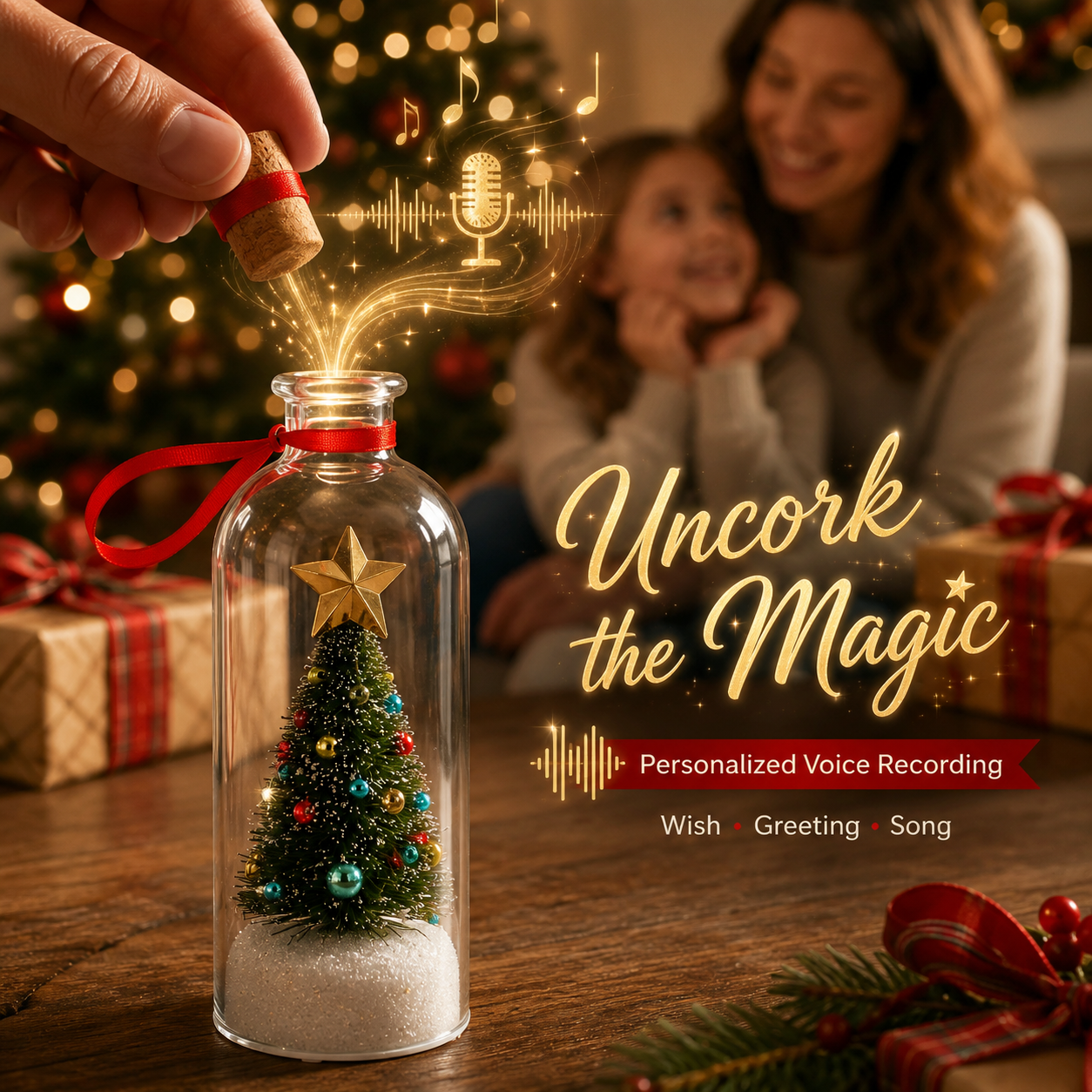 🎁Last Day 49% OFF -Recordable Christmas Tree Message in a Bottle