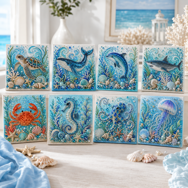 Last Day Promo: 70% OFF🎁The Perfect Ocean Lover Gift🌊 Ocean Theme Pearl Art DIY Kit