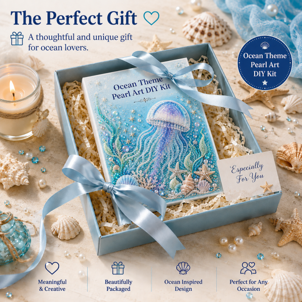 Last Day Promo: 70% OFF🎁The Perfect Ocean Lover Gift🌊 Ocean Theme Pearl Art DIY Kit