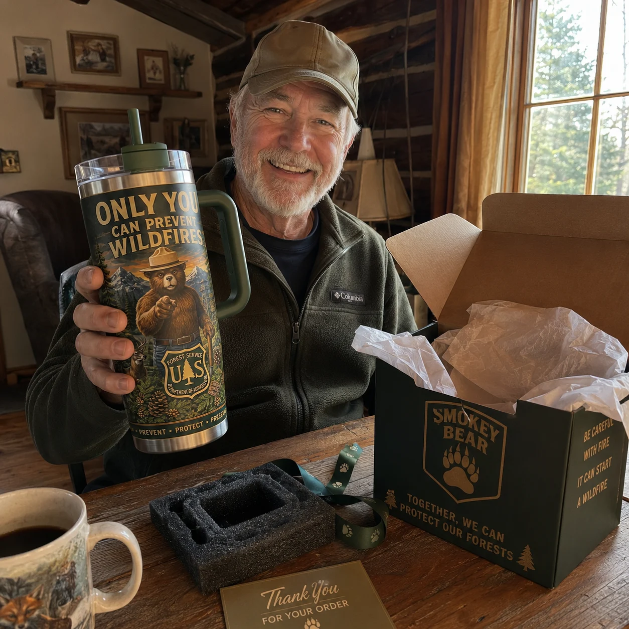 🇺🇸 Last Day Promo: 49% OFF - 🐻USFS Only You Can Prevent Wildfires Stainless Steel Tumbler🌲
