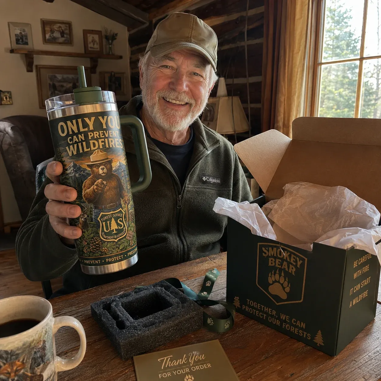 🇺🇸 Last Day Promo: 49% OFF - 🐻USFS Only You Can Prevent Wildfires Stainless Steel Tumbler🌲