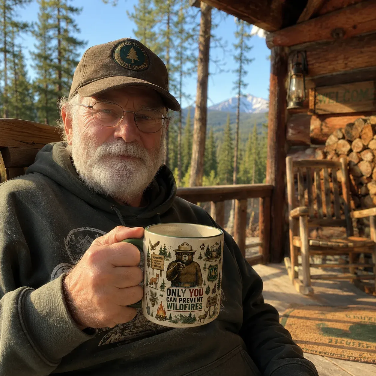 🇺🇸 Last Day Promo: 49% OFF - 🐻USFS Only You Can Prevent Wildfires Mug🌲