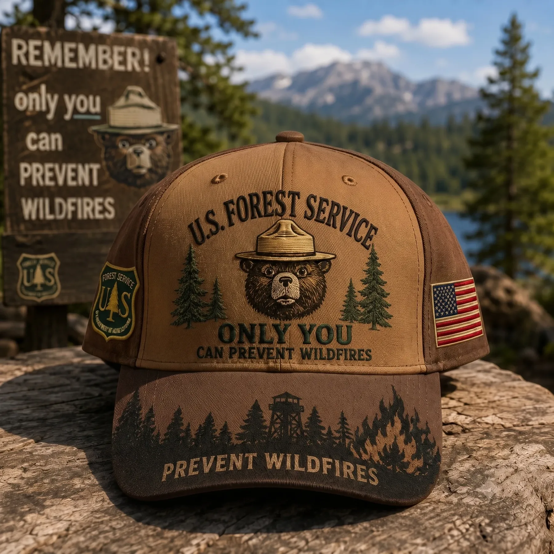 🇺🇸 Last Day Promo: 49% OFF - 🐻USFS Only You Can Prevent Wildfires Baseball Cap🌲