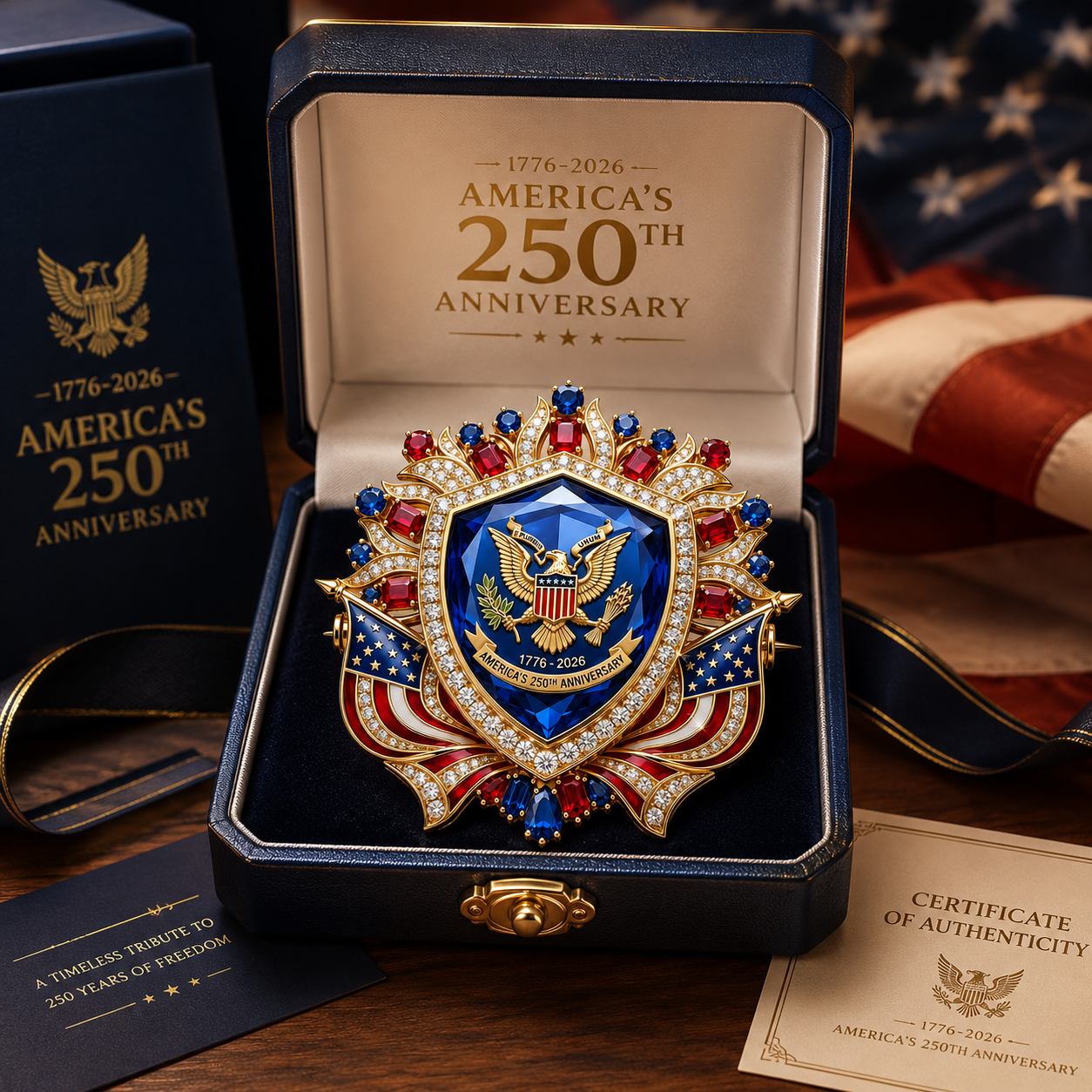 America’s 250th Anniversary Commemorative Brooch