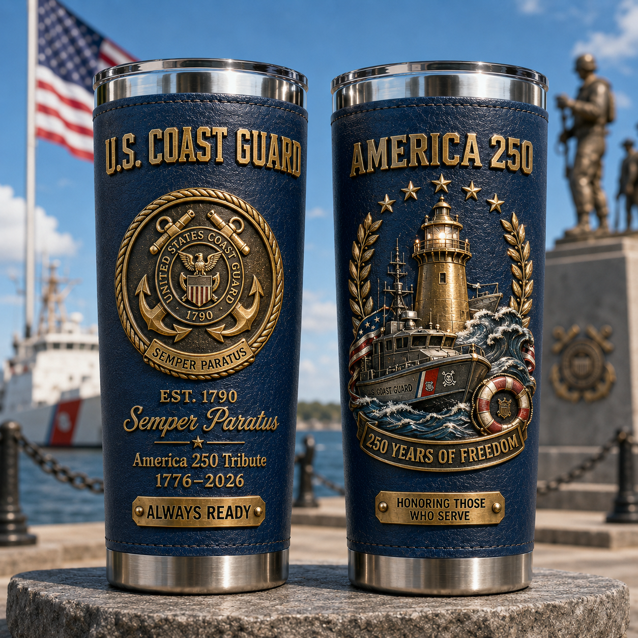 U.S. Military America 250 Tribute Tumbler Collection