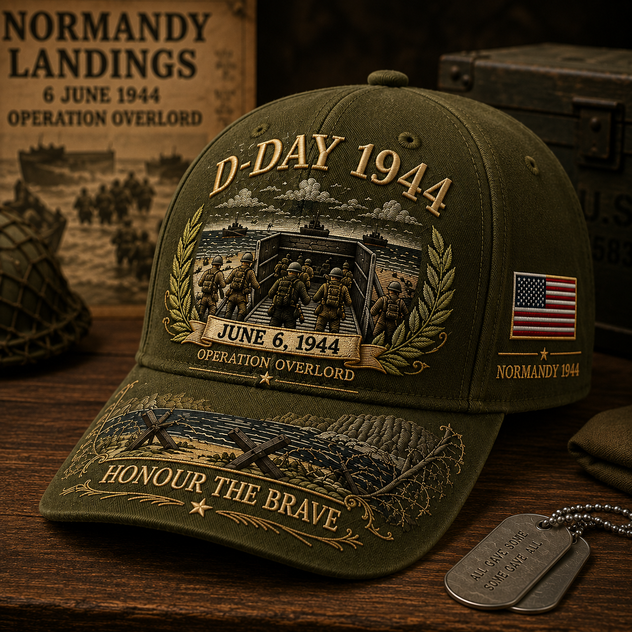 Normandy D-Day Heritage Commemorative Cap