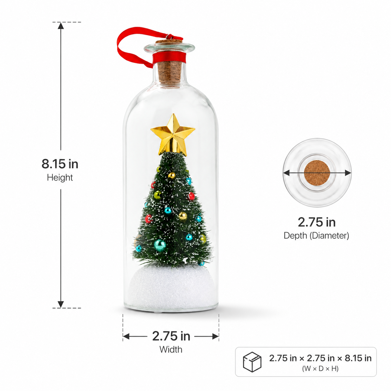 🎁Last Day 49% OFF -Recordable Christmas Tree Message in a Bottle