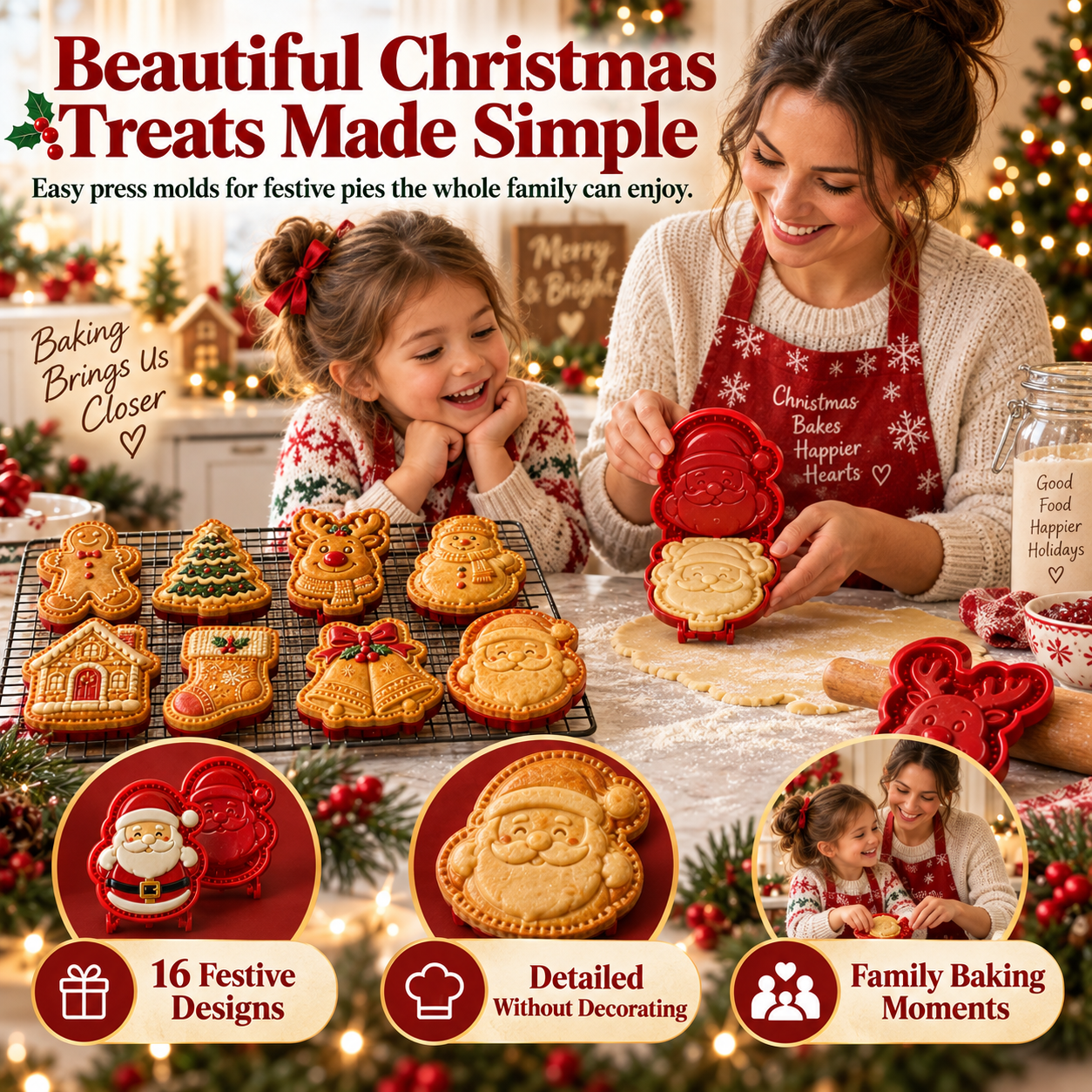 Christmas Mini Pie Mold Collection