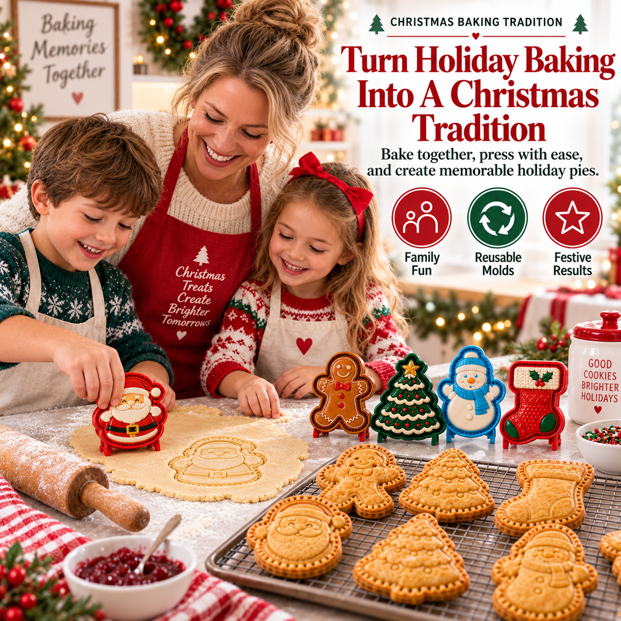 Family Christmas baking