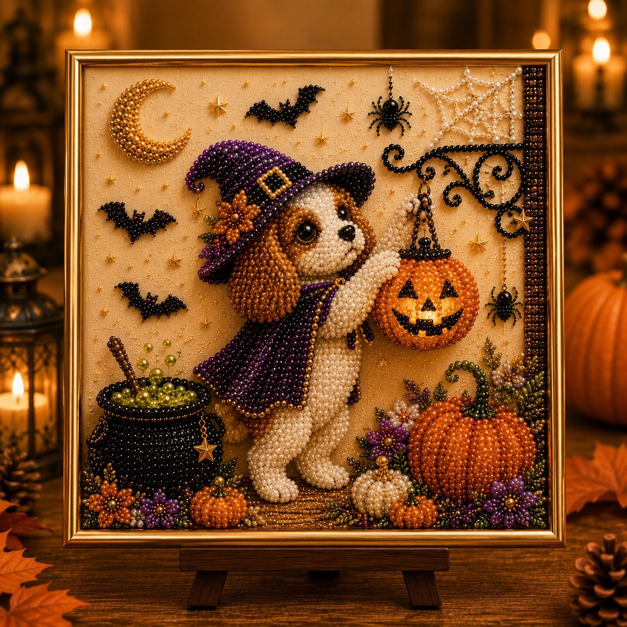 Last Day Promo: 70% OFF🐶🎃 DIY Halloween Puppy Pearl Painting Kit