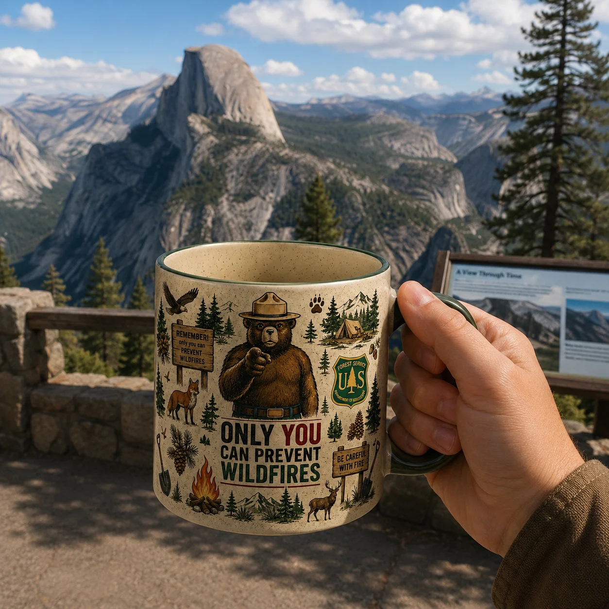 🇺🇸 Last Day Promo: 49% OFF - 🐻USFS Only You Can Prevent Wildfires Mug🌲