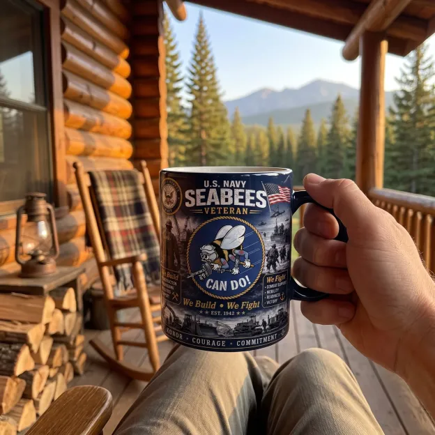 ⚓Last Day Promo: 49% OFF - 🐝U.S. Navy Seabees CAN DO! Tribute Mug