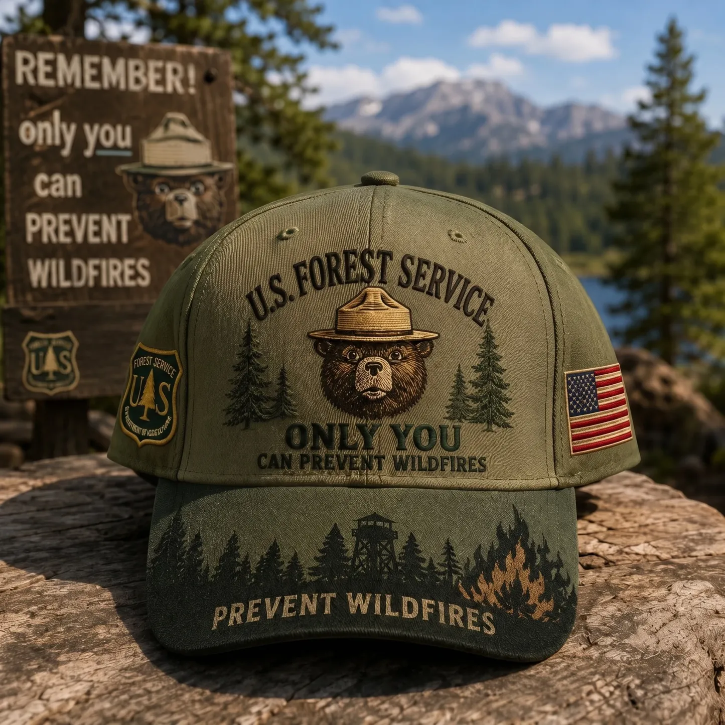 🇺🇸 Last Day Promo: 49% OFF - 🐻USFS Only You Can Prevent Wildfires Baseball Cap🌲