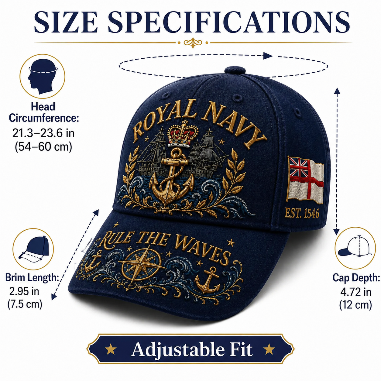 🇬🇧 Royal Navy Heritage Commemorative Cap