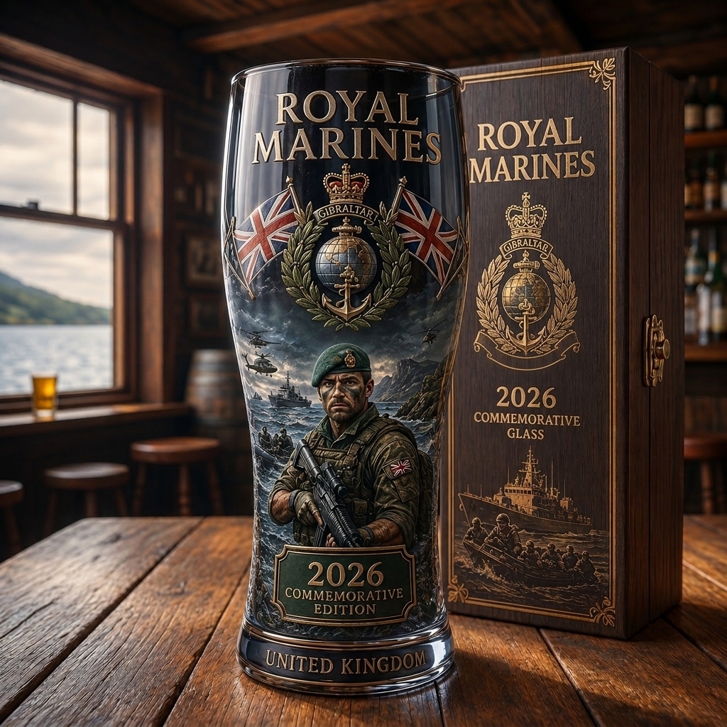 🇬🇧 United Kingdom Armed Forces Heritage Commemorative Glass Collection