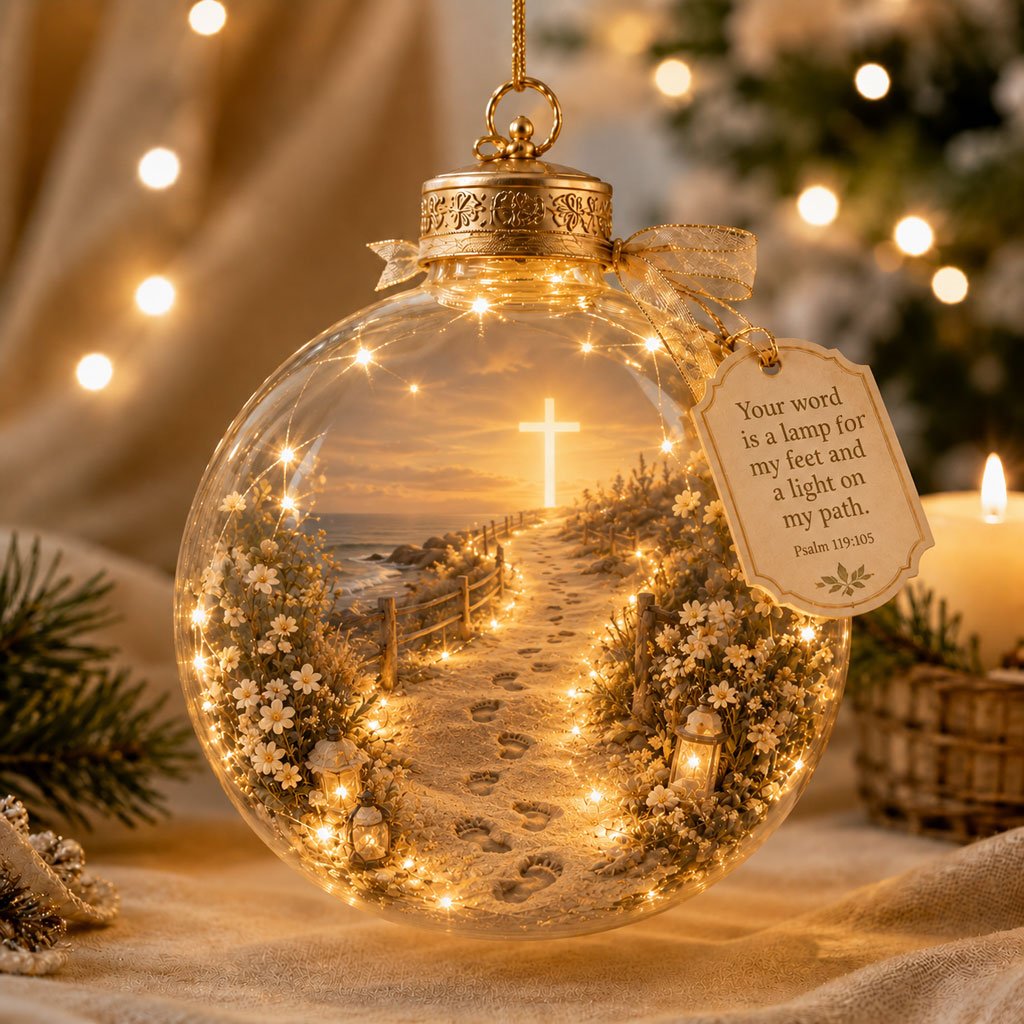 ✨ Psalms Scripture Christmas Ornament
