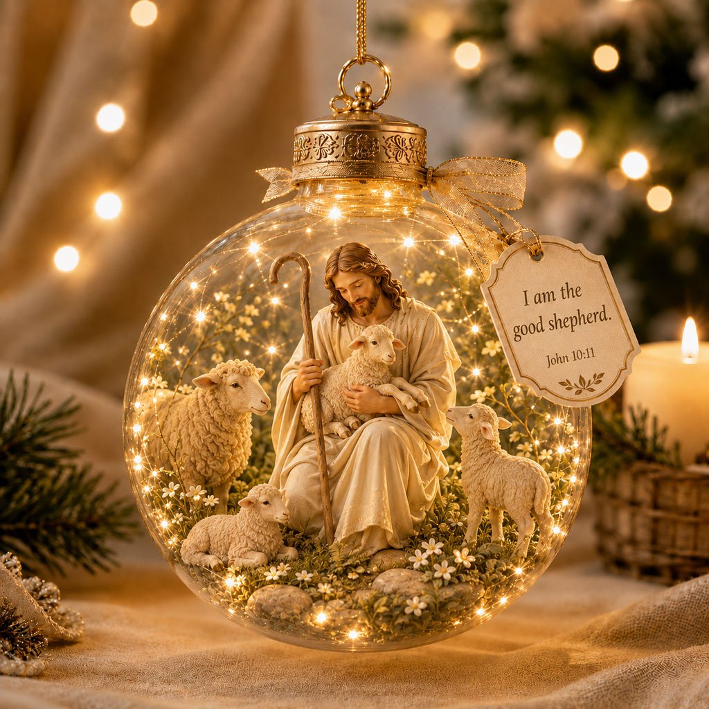 ✨ Psalms Scripture Christmas Ornament