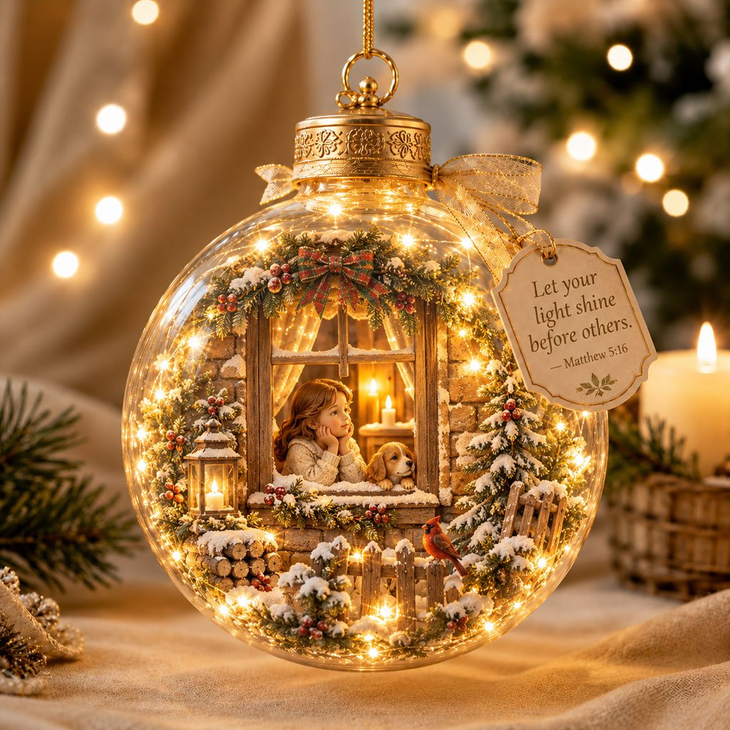✨ Psalms Scripture Christmas Ornament