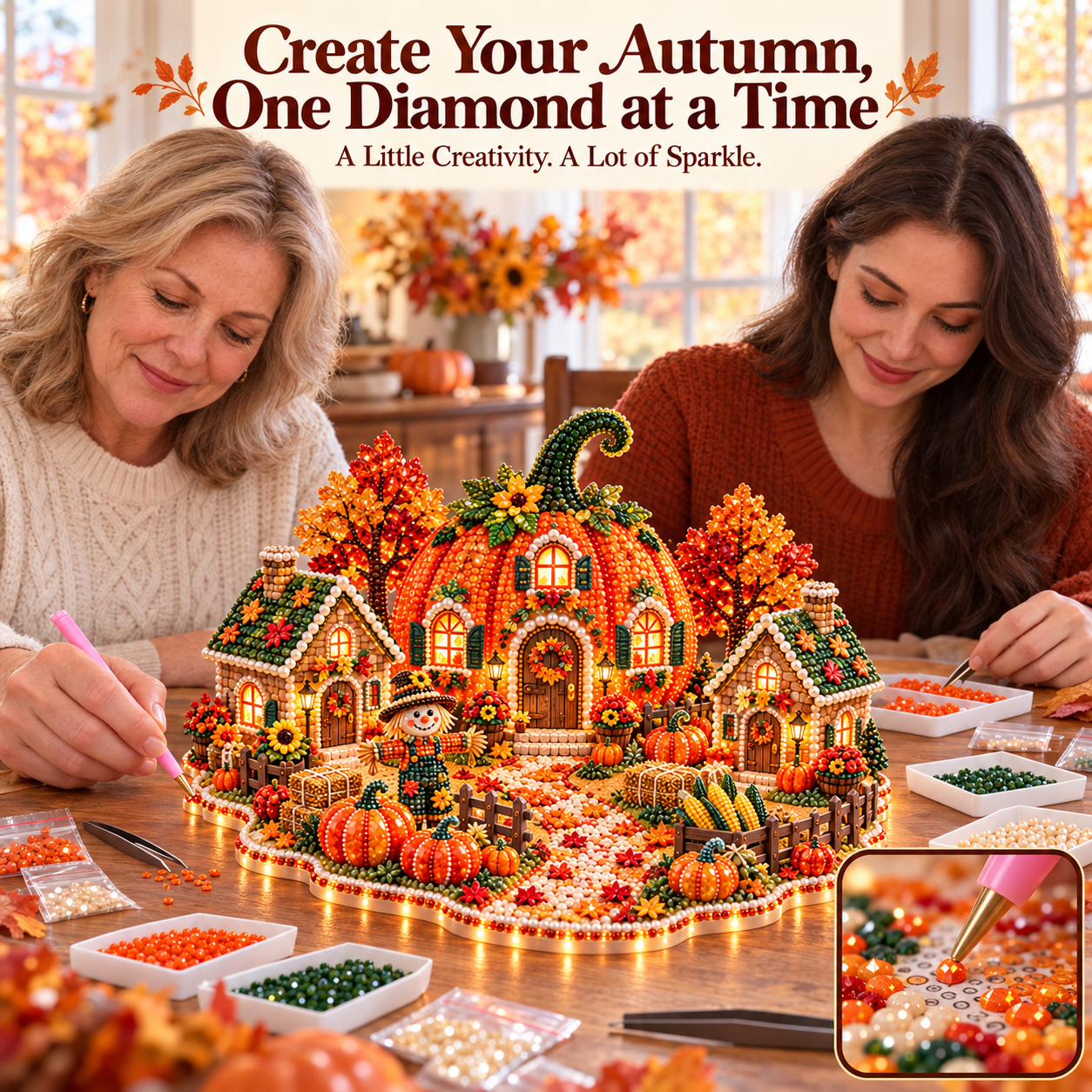 Autumn and Thanksgiving diamond art village collection