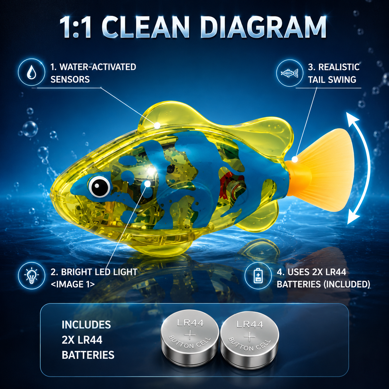🔥 LAST DAY — 70% OFF 🐠 MAGIC SWIMMING FISH™