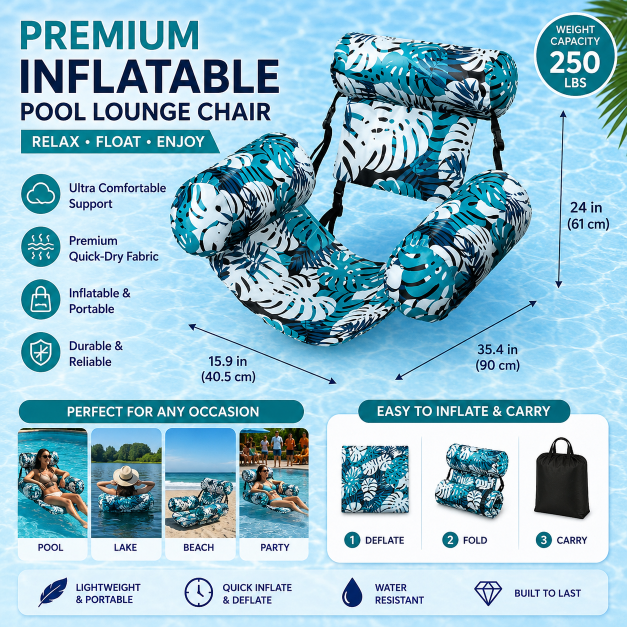 LAST DAY 70% OFF 🏖️ CloudFloat™ Pool Lounge