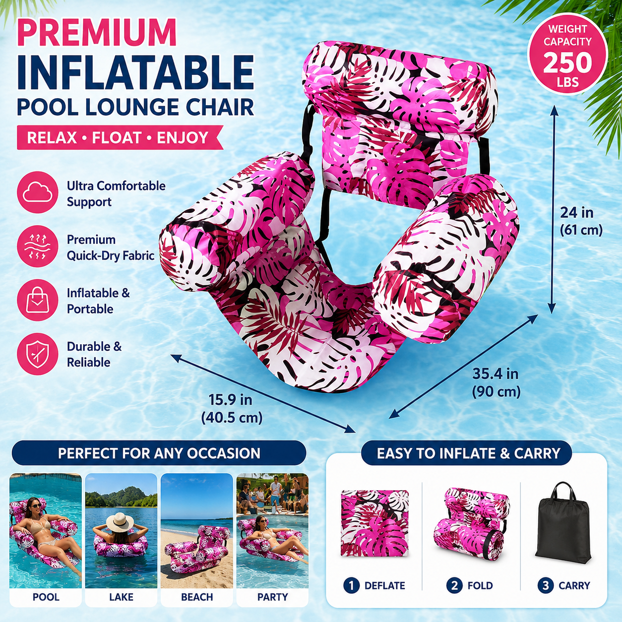 LAST DAY 70% OFF 🏖️ CloudFloat™ Pool Lounge
