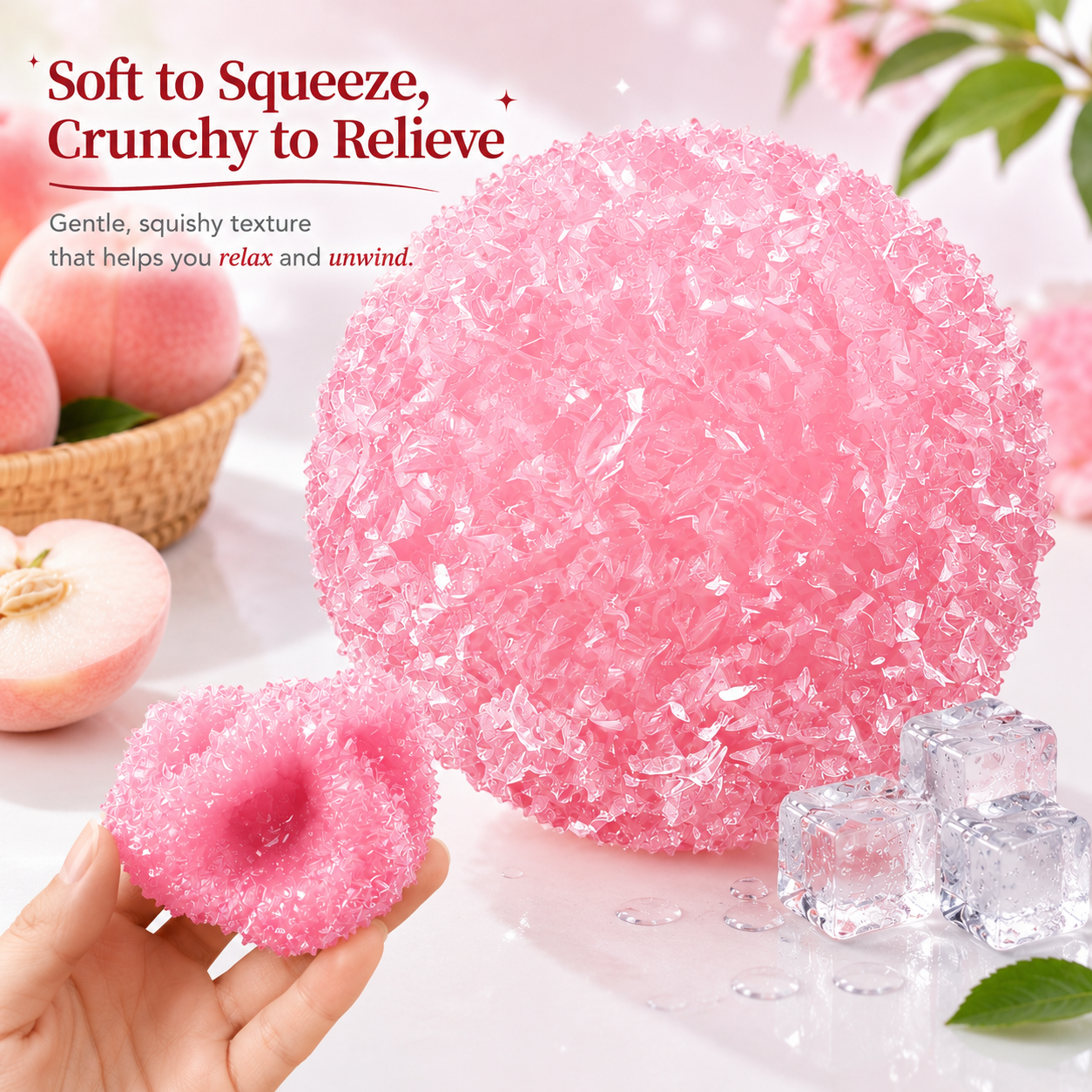🍬Crystal Mochi Candy Squishy™ — Crispy Squish • Instant Stress Relief ✨
