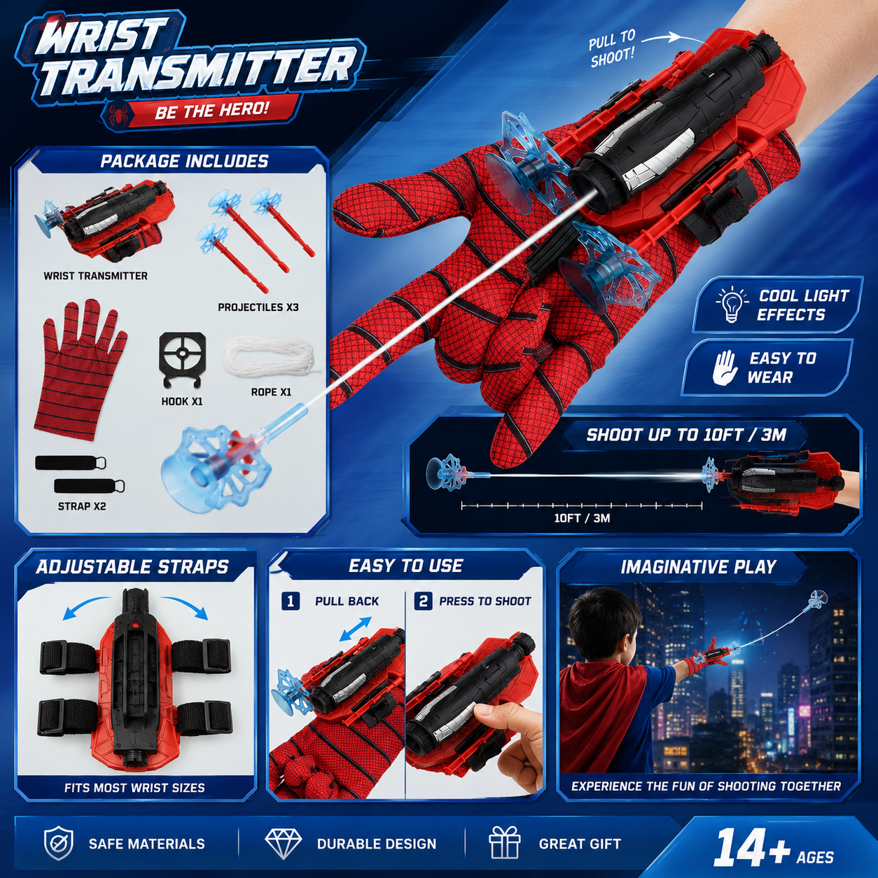 🔥LAST DAY 70% OFF🕷 — Hero Wrist Blaster™