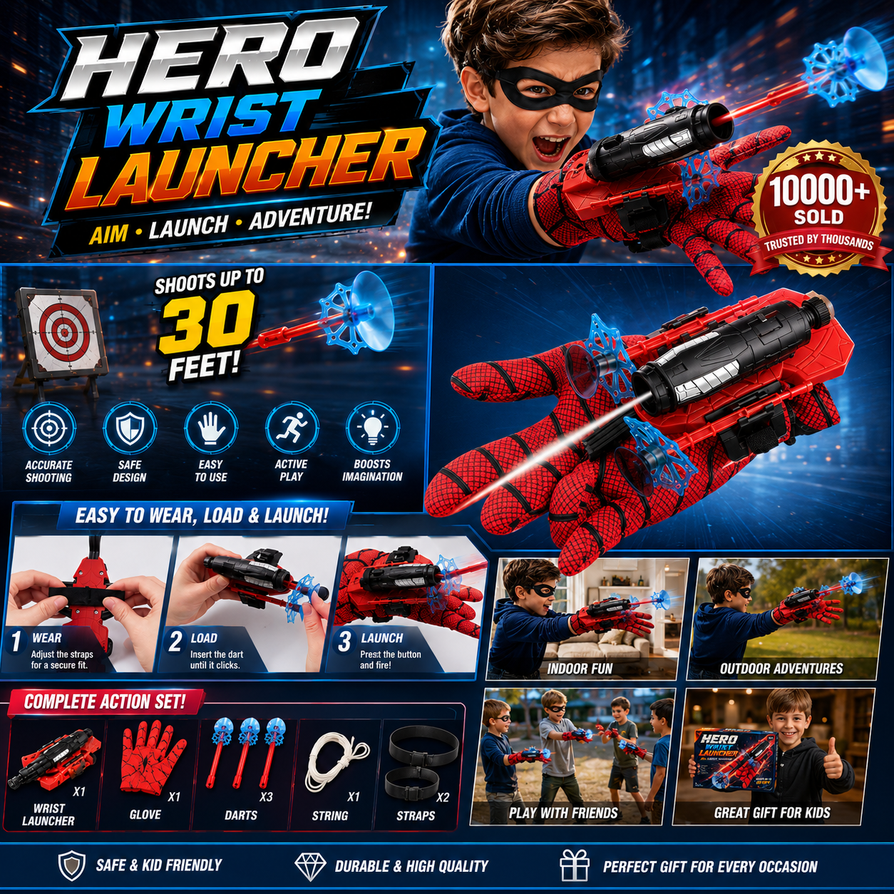🔥LAST DAY 70% OFF🕷 — Hero Wrist Blaster™