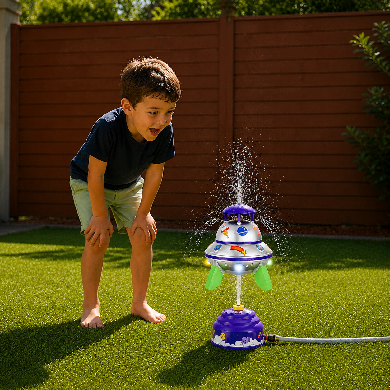 🛸LAST DAY 70% OFF — Flying Rocket Water Sprinkler Outdoor Toy for Kids