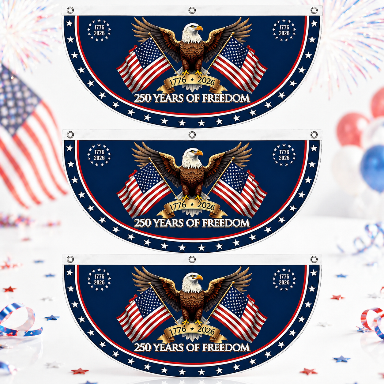 🔥 Last Day 70% OFF🔥 – American 250th Anniversary Patriotic Fan Flag
