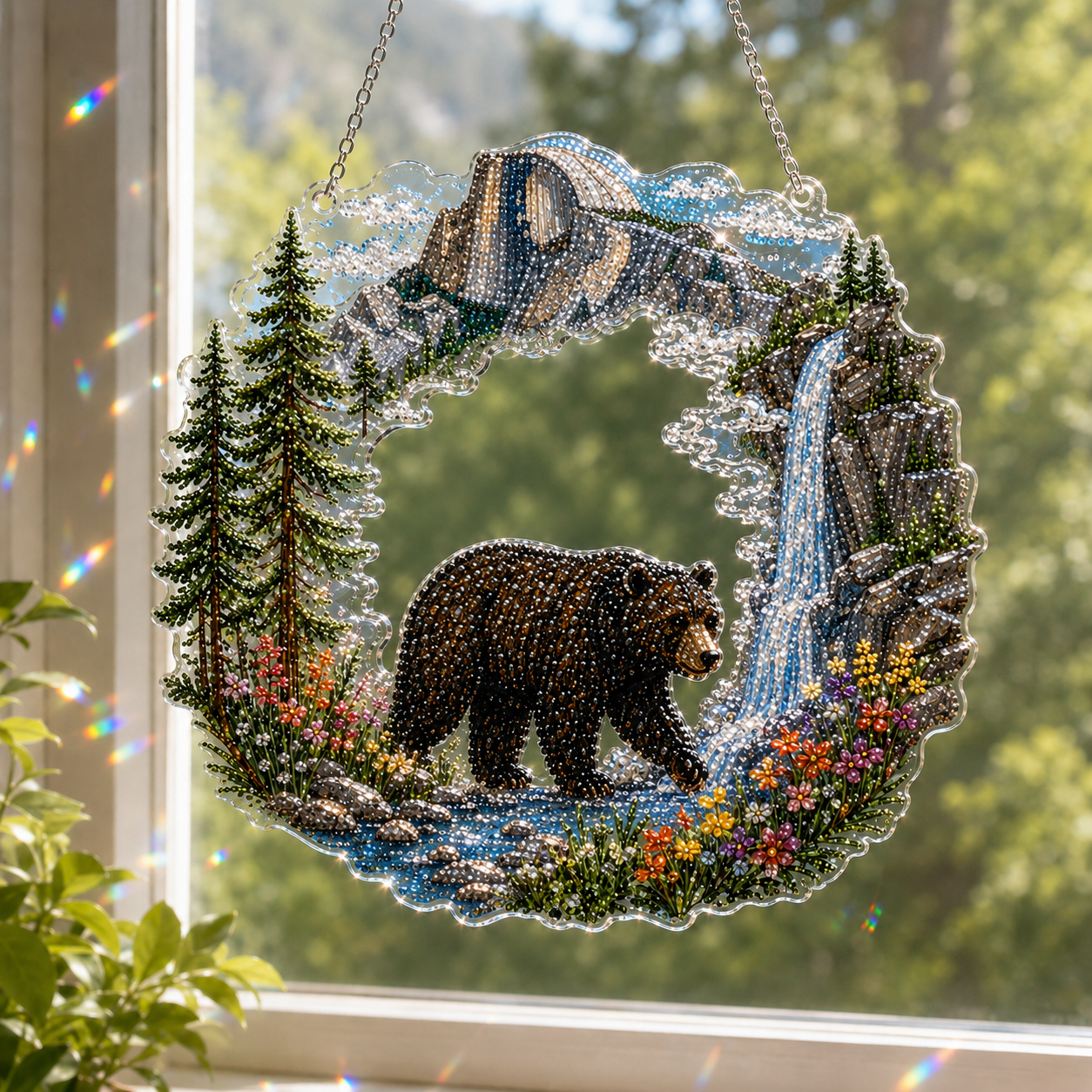 ☀️LAST DAY 70% OFF🌈 - DIY America Landmark Crystal Diamond Hanging Ornament