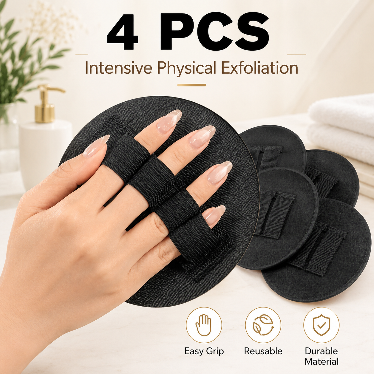 🧽 Nano-Frosted Exfoliating Body Scrub Pad