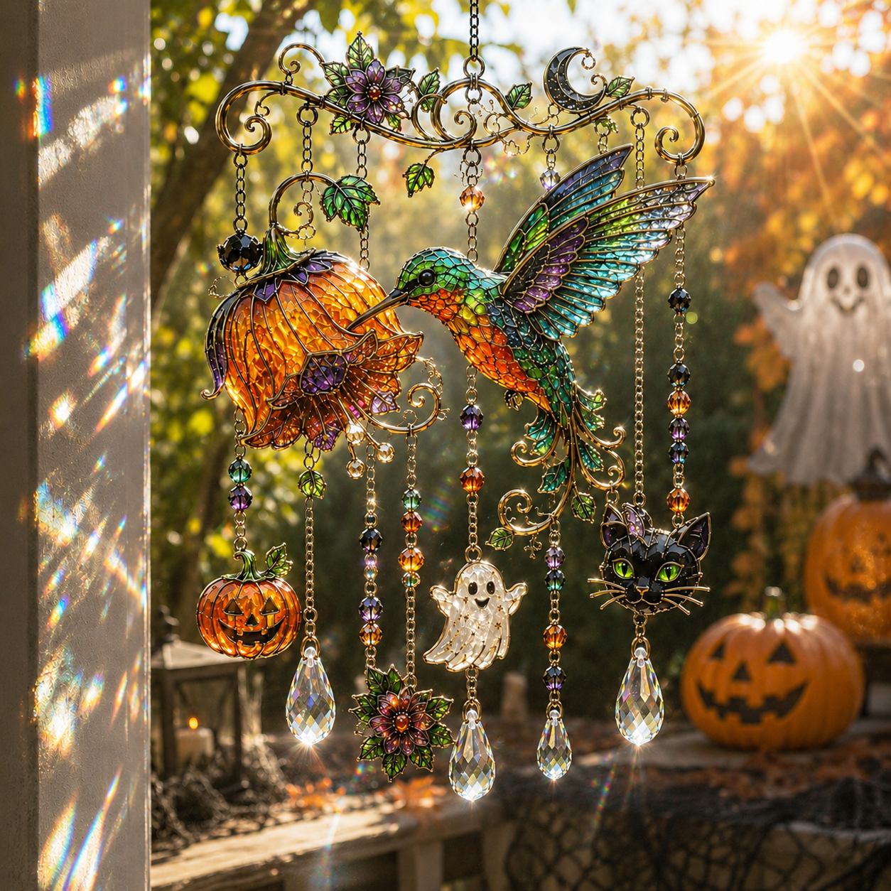 🎐Halloween-Themed Crystal Wind Chime