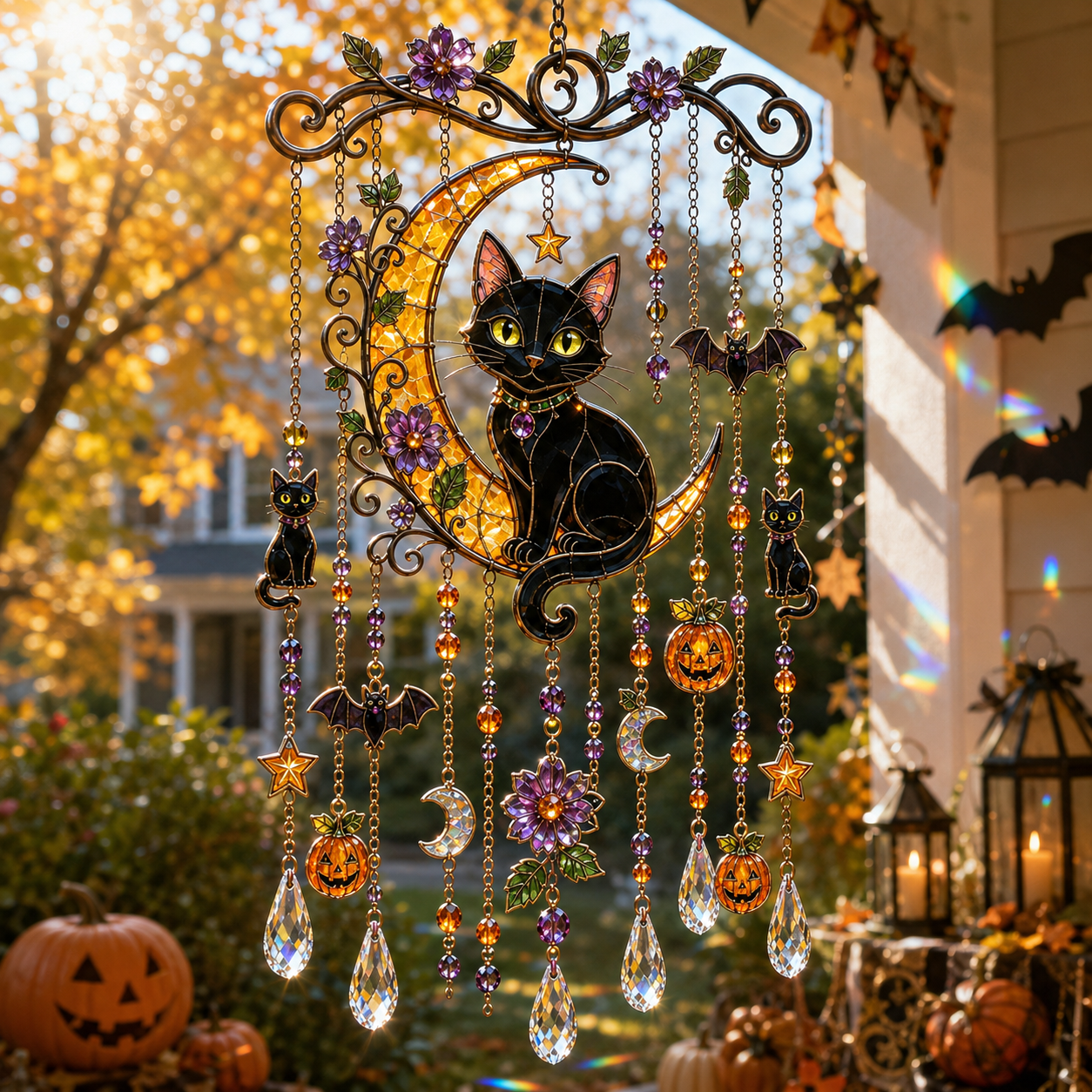 🎐Halloween-Themed Crystal Wind Chime