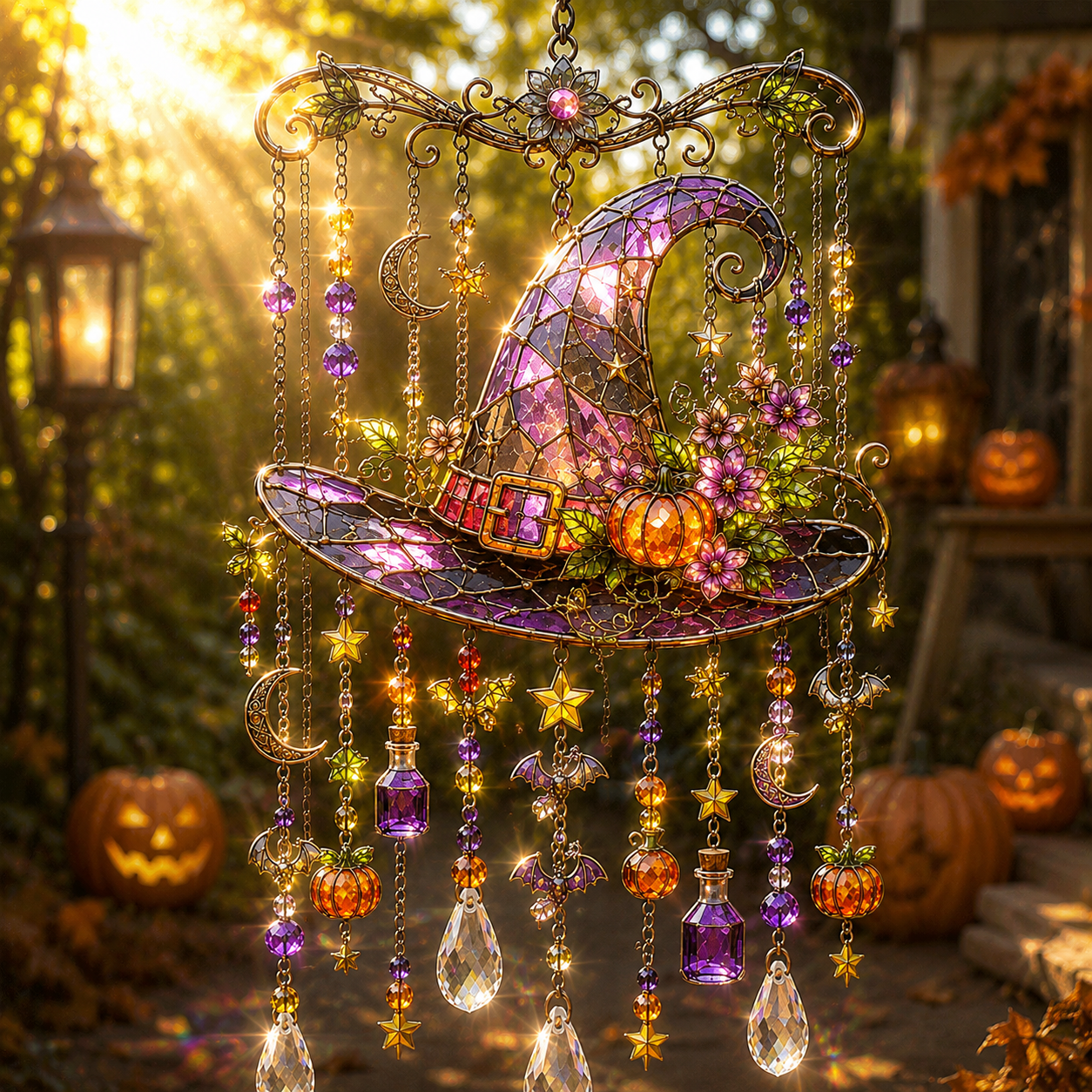 🎐Halloween-Themed Crystal Wind Chime