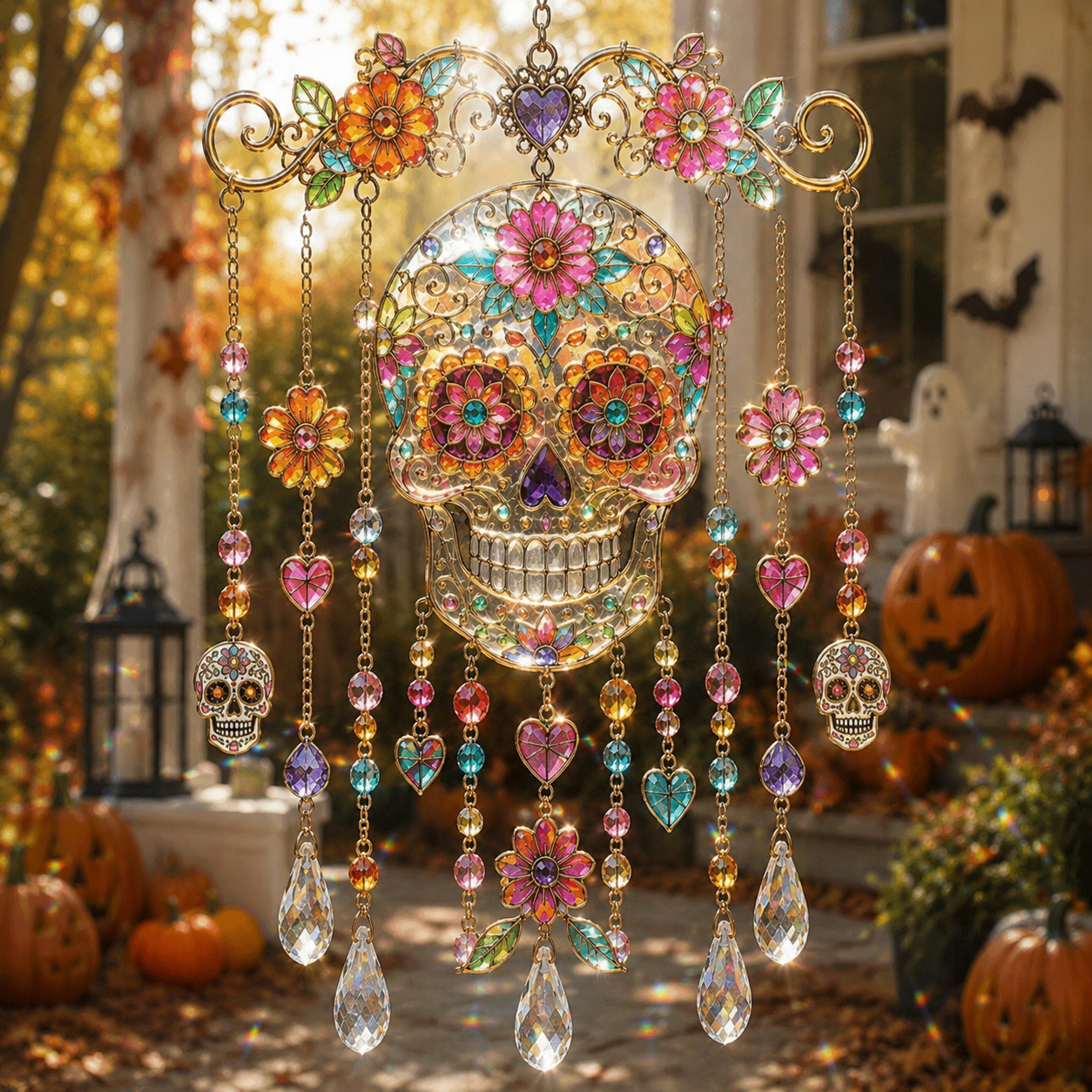🎐Halloween-Themed Crystal Wind Chime