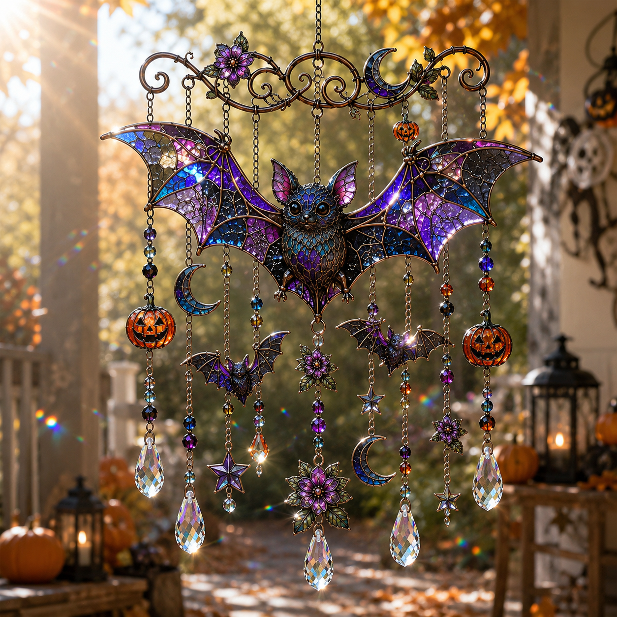 🎐Halloween-Themed Crystal Wind Chime