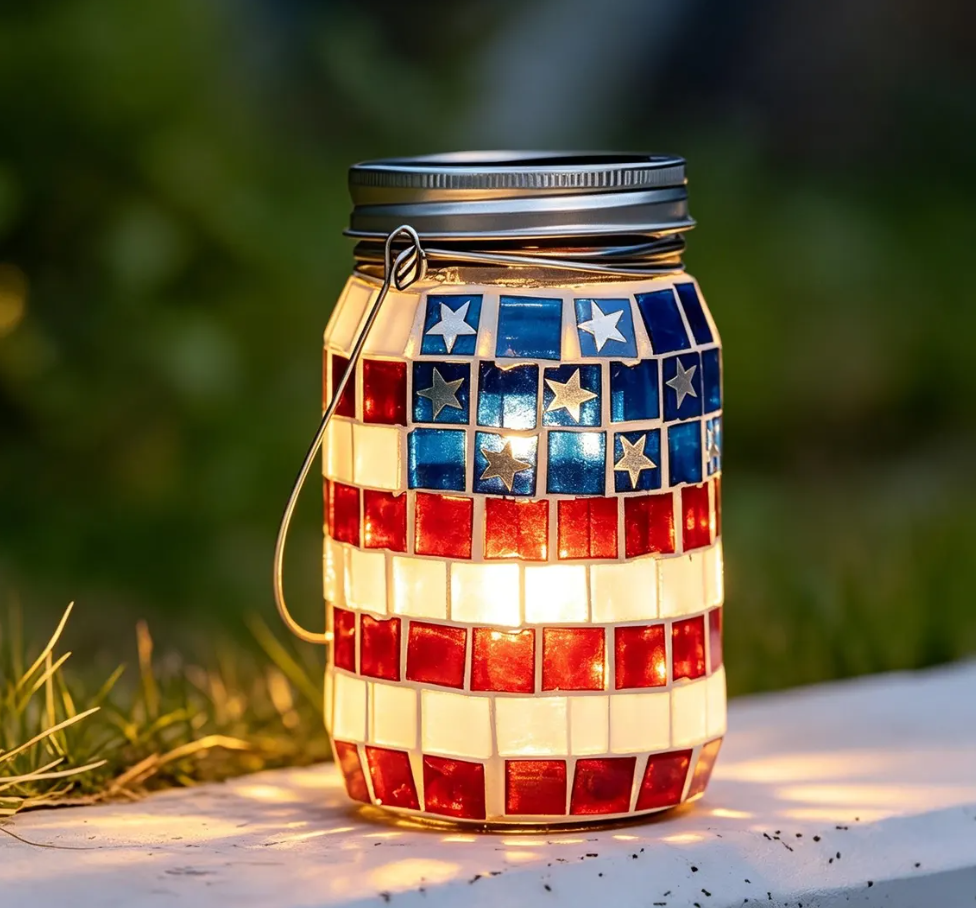 🔥LAST DAY 70% OFF🔥 — Patriot Night Glow Jar 🌙