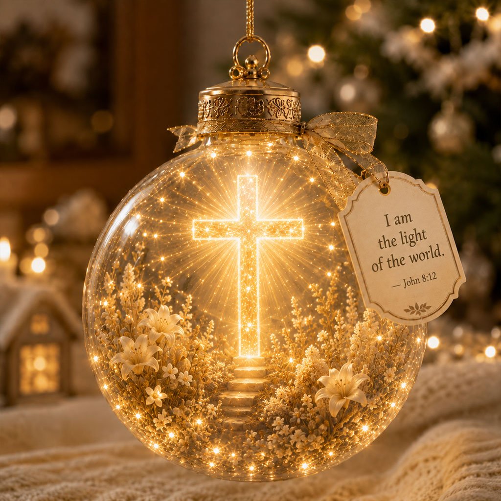 ✨ Psalms Scripture Christmas Ornament