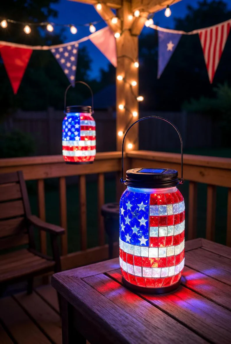 🔥LAST DAY 70% OFF🔥 — Patriot Night Glow Jar 🌙