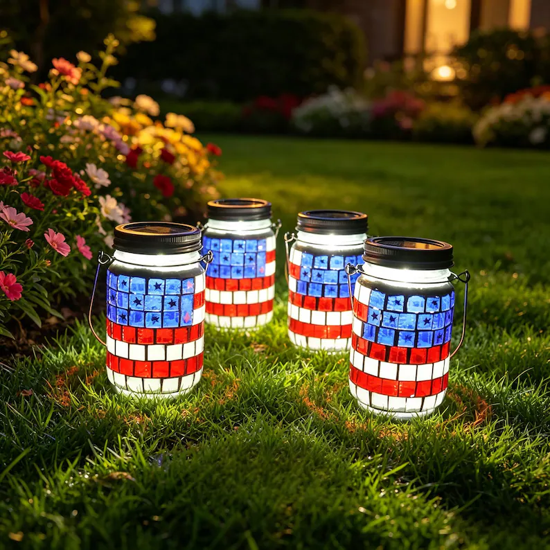 🔥LAST DAY 70% OFF🔥 — Patriot Night Glow Jar 🌙