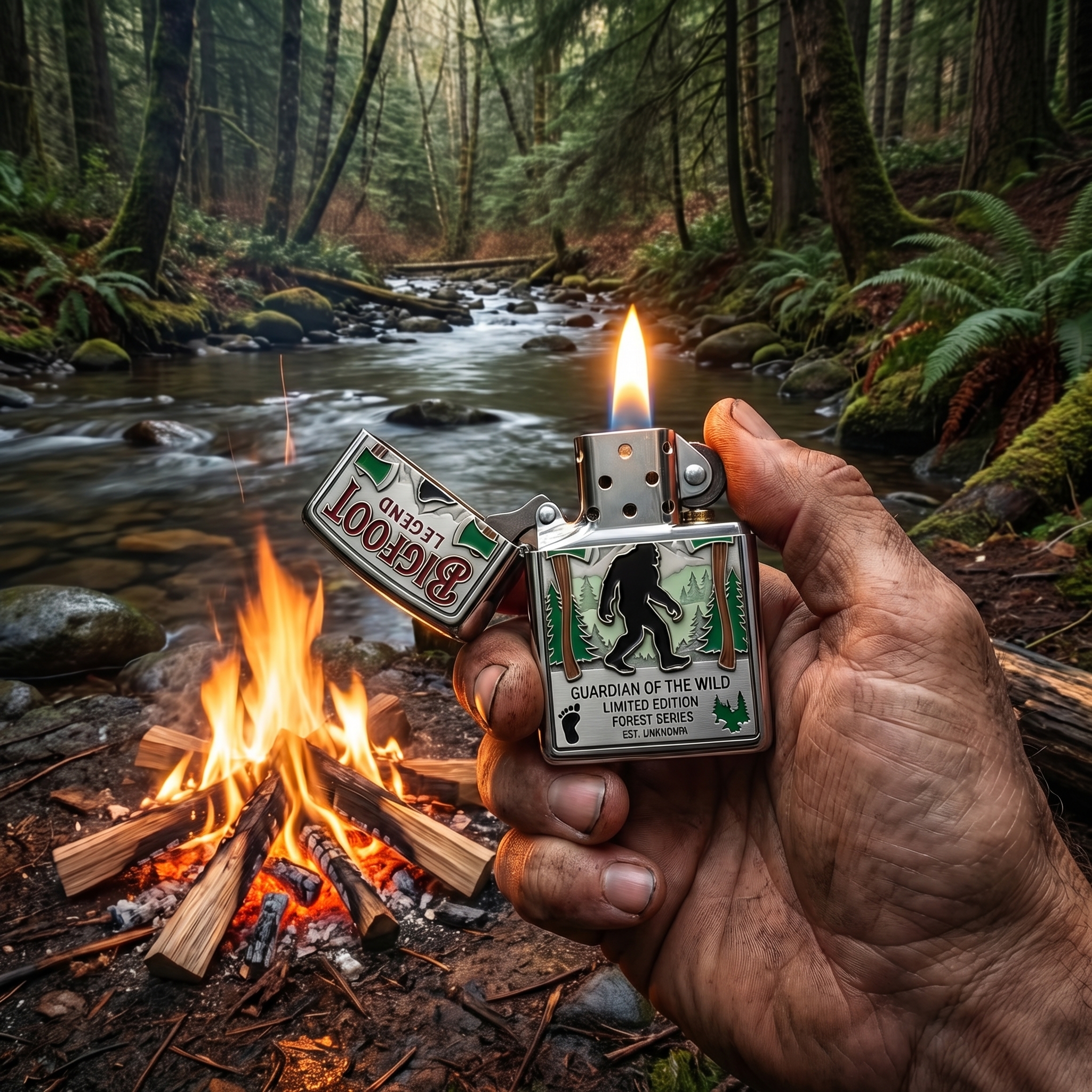 🏔️ Bigfoot Forest Guardian Lighter