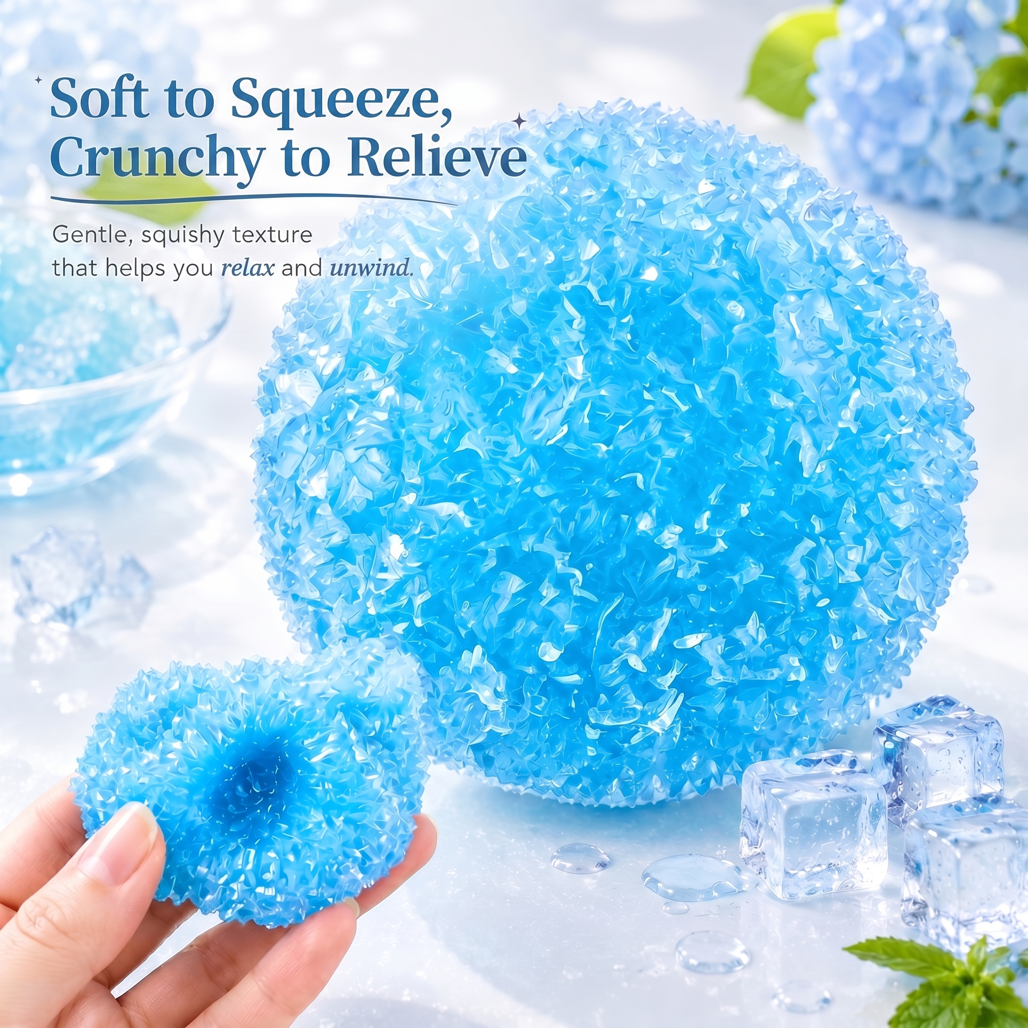 🍬Crystal Mochi Candy Squishy™ — Crispy Squish • Instant Stress Relief ✨
