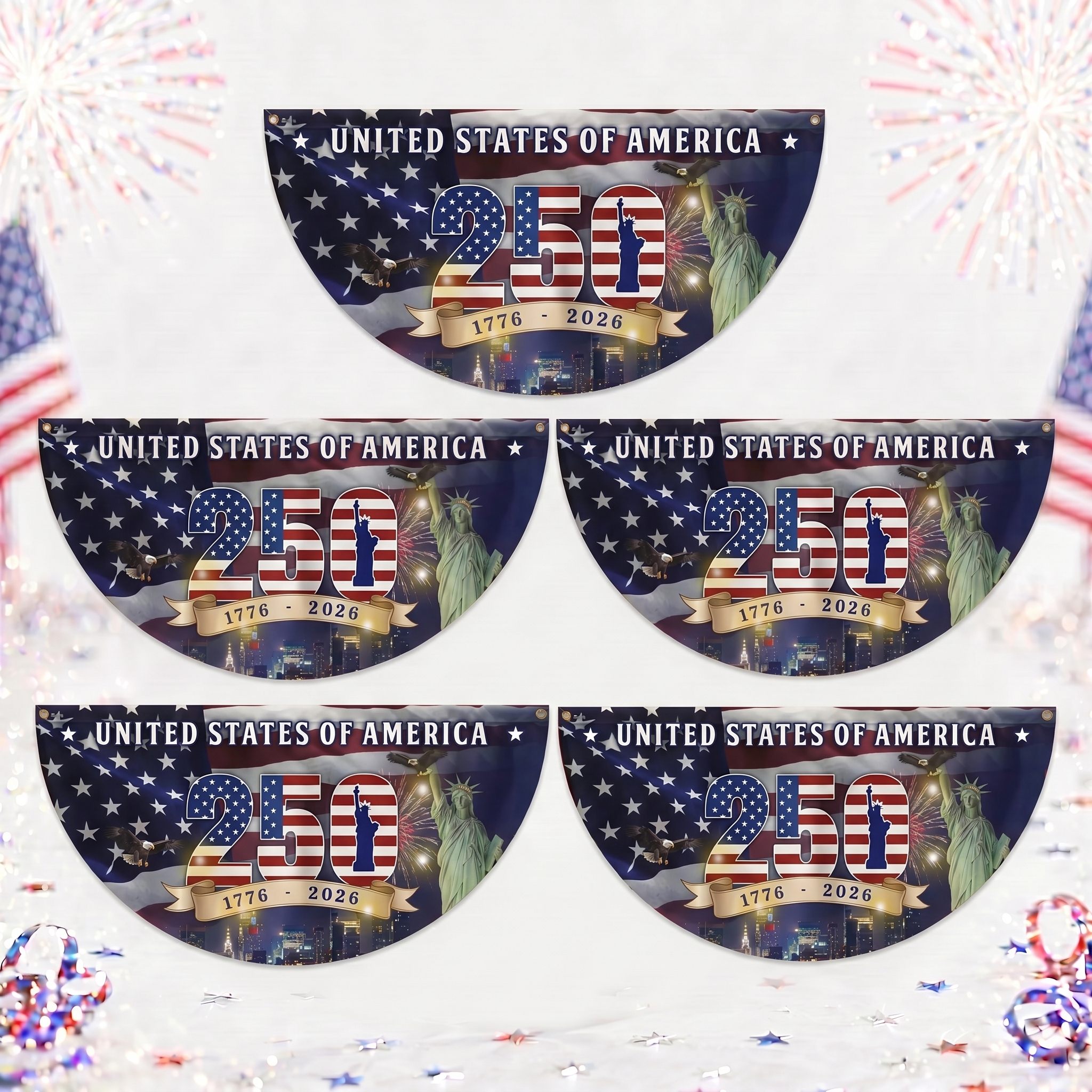 🔥 Last Day 70% OFF🔥 – American 250th Anniversary Patriotic Fan Flag