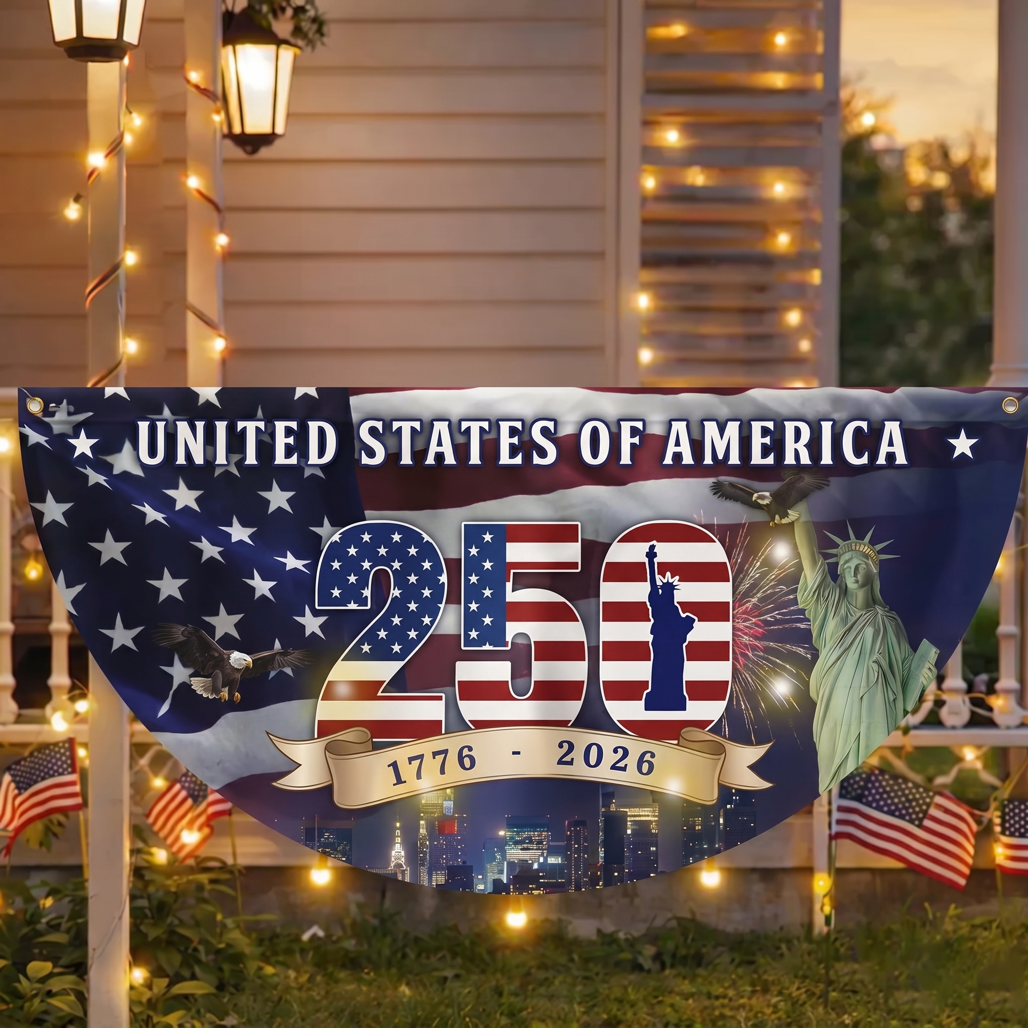 🔥 Last Day 70% OFF🔥 – American 250th Anniversary Patriotic Fan Flag