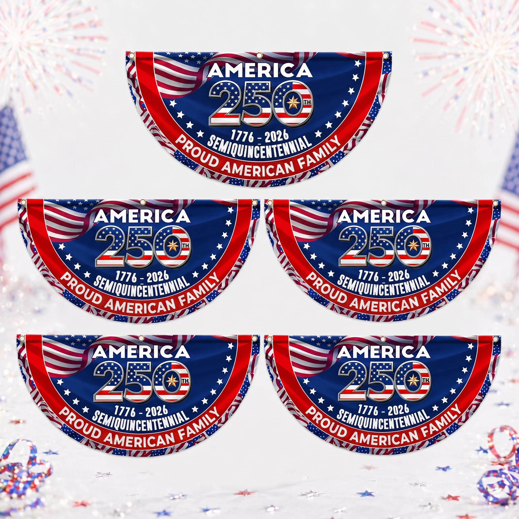 🔥 Last Day 70% OFF🔥 – American 250th Anniversary Patriotic Fan Flag